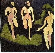 Nudes in a meadow Ernst Ludwig Kirchner